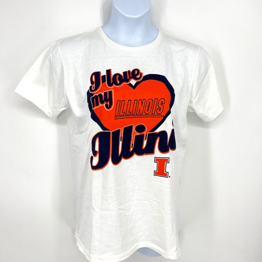 Soffe Label I Love My Illinois Illini T Shirt Size Women's XL
